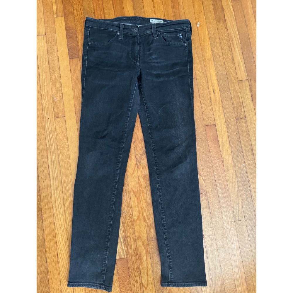 AG Adriano Goldschmied The Stilt Cigarette Leg Jeans Black 30R L1110-AMB
